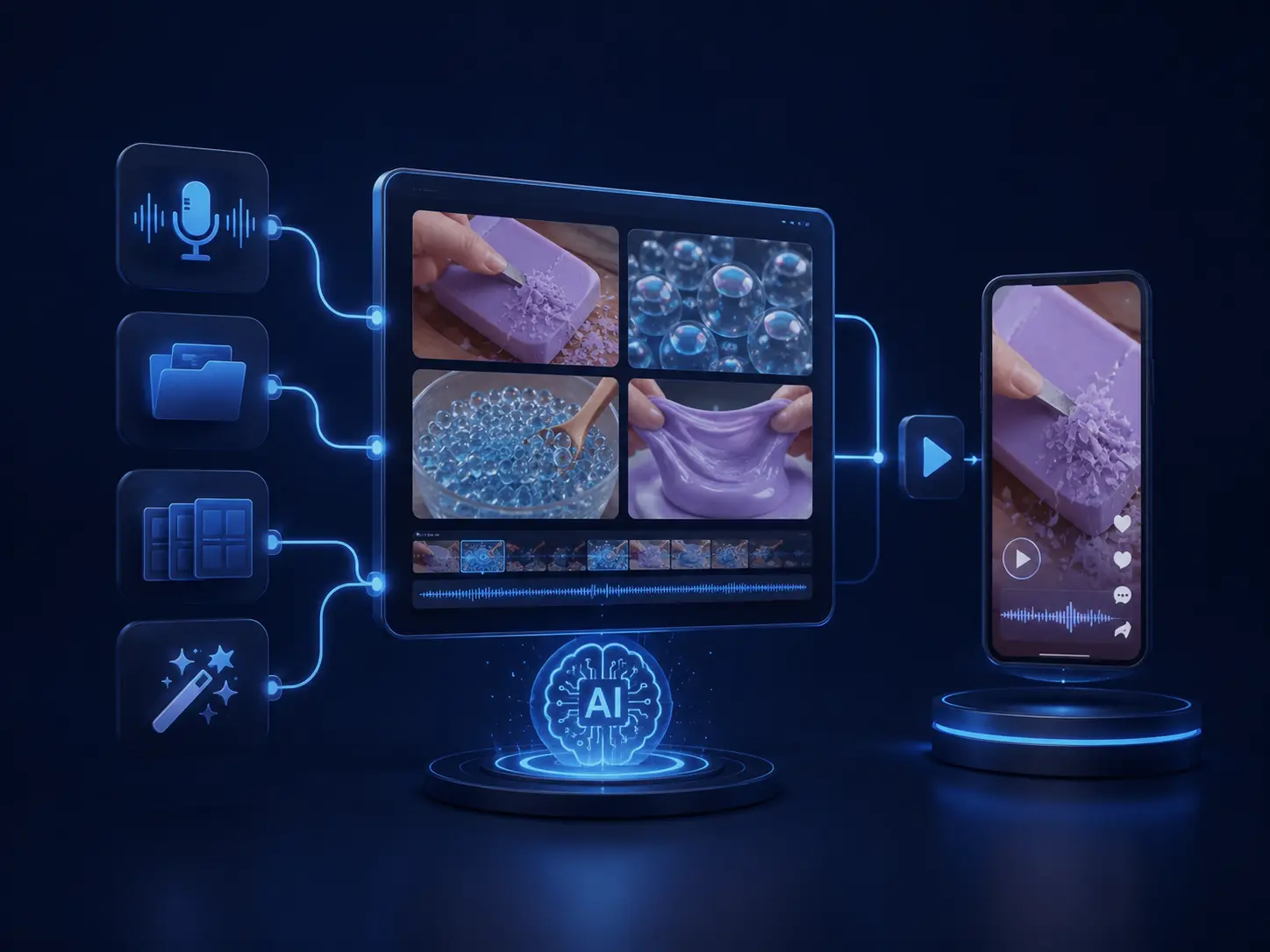 AI ASMR generator workflow preview